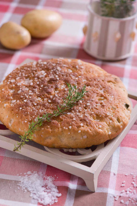 Potato gluten free fennel with aromatic herbs