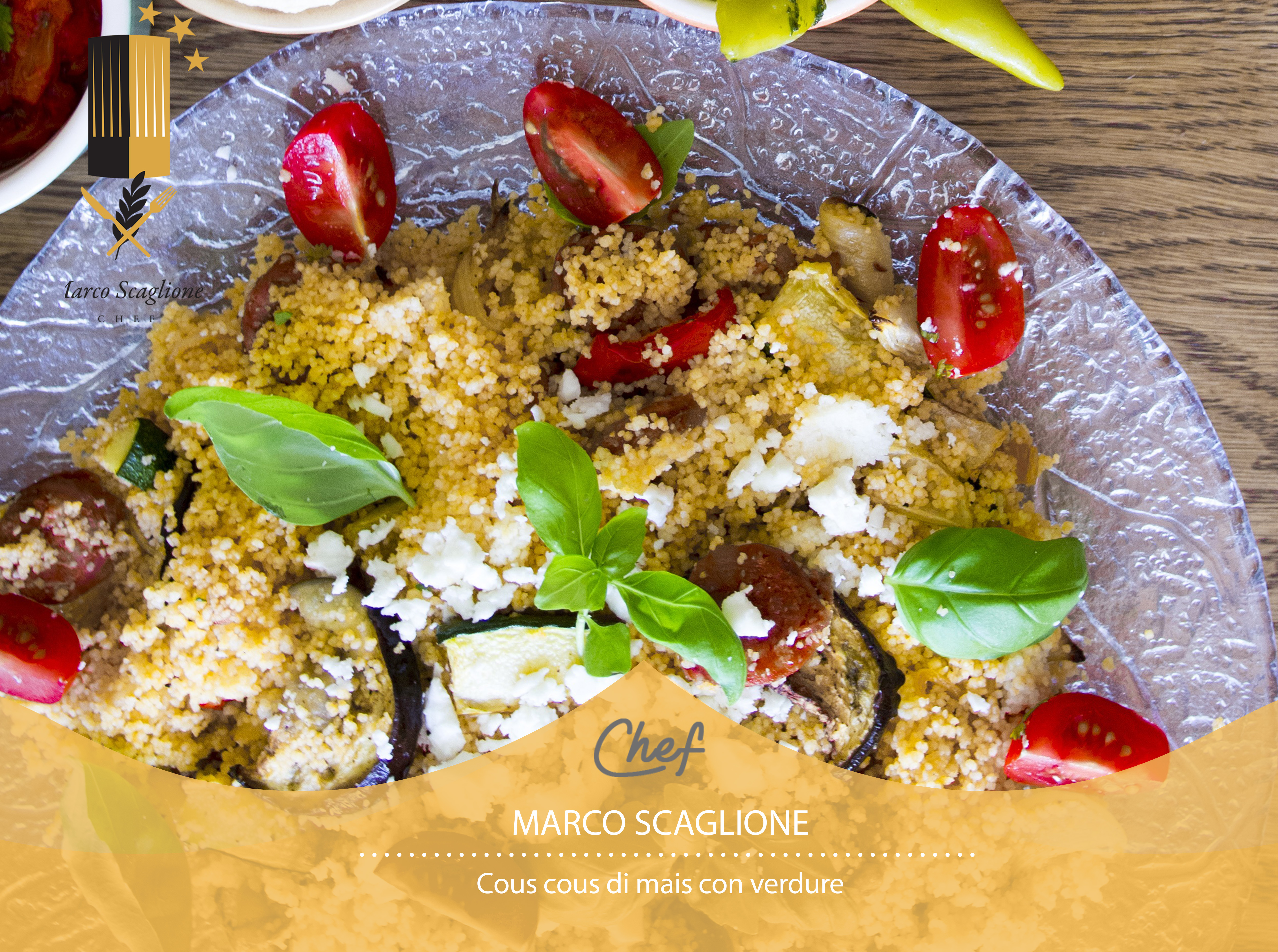 Cous Cous de maíz sin gluten con verduras 