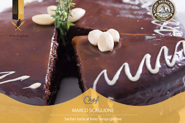 Sacher Torte al timo senza glutine