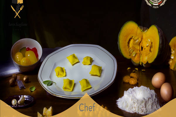 Tortelli de calabaza sin gluten