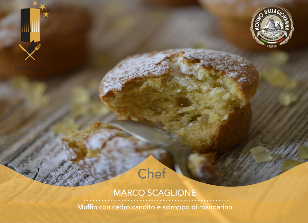 Muffin con cedro e sciroppo di mandarino