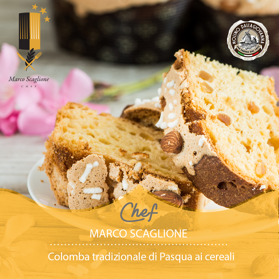 Colomba tradizionale di Pasqua ai cereali