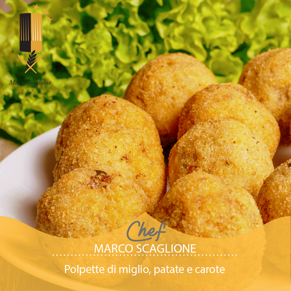 Polpette di miglio, patate e carote