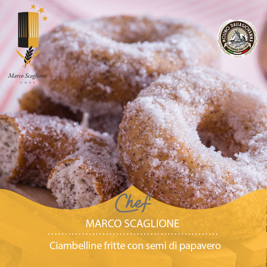 Ciambelline fritte con semi di papavero