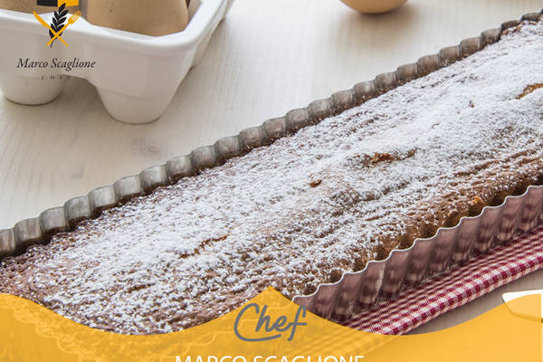 Torta golosa con chocolate blanco