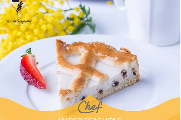 Crostata con ricotta e chicchi di cioccolato fondente