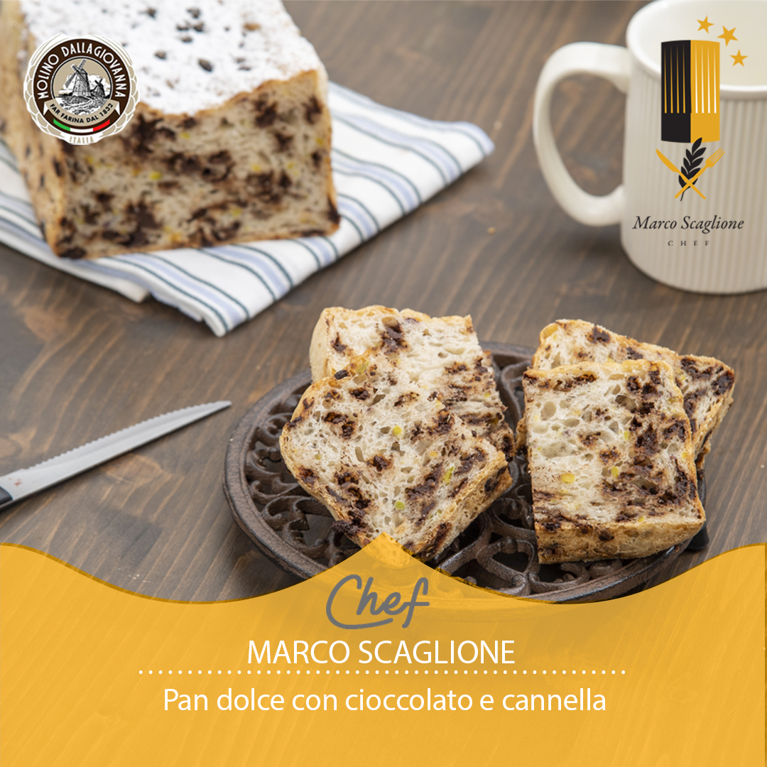 Pan dolce con cioccolato e cannella