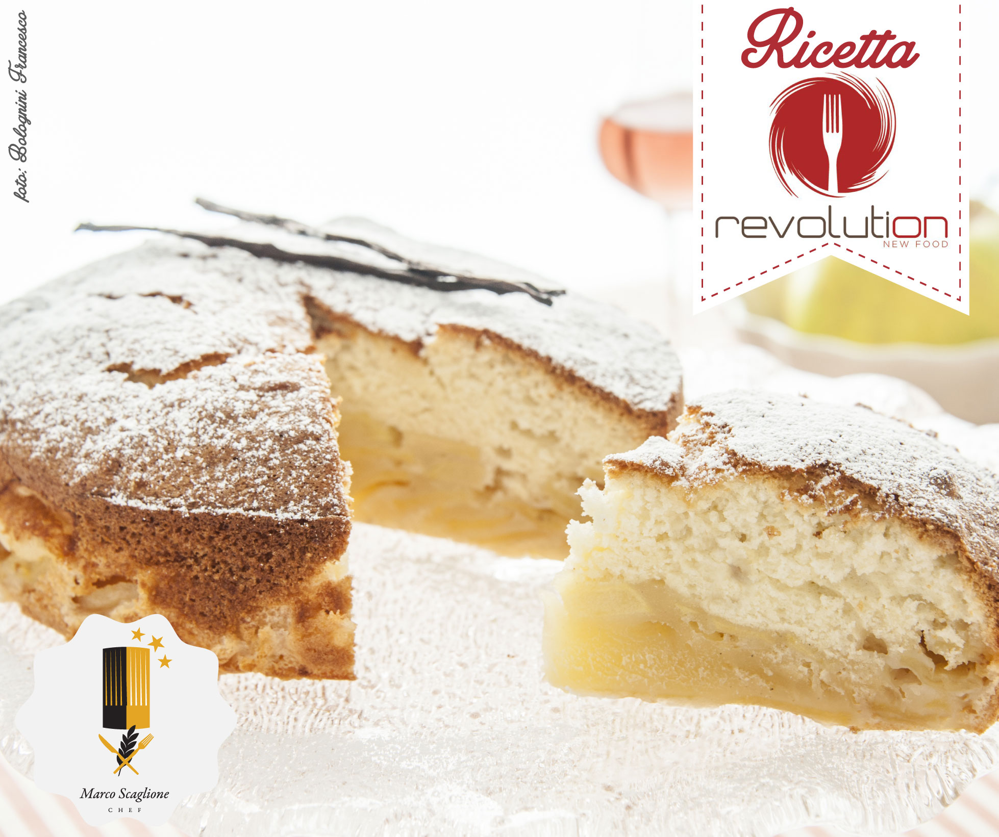  Torta senza glutine di mele Rovesciata