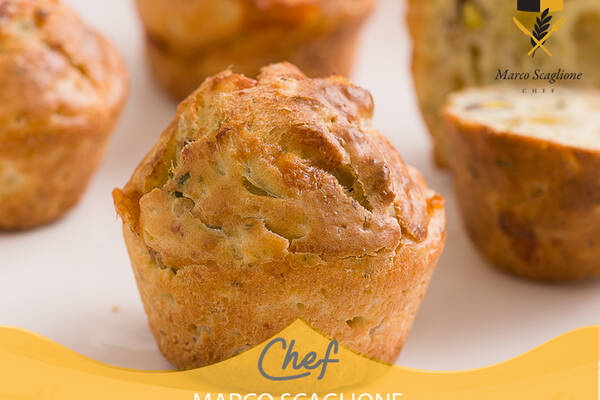 Muffin con pistacchi e mortadella