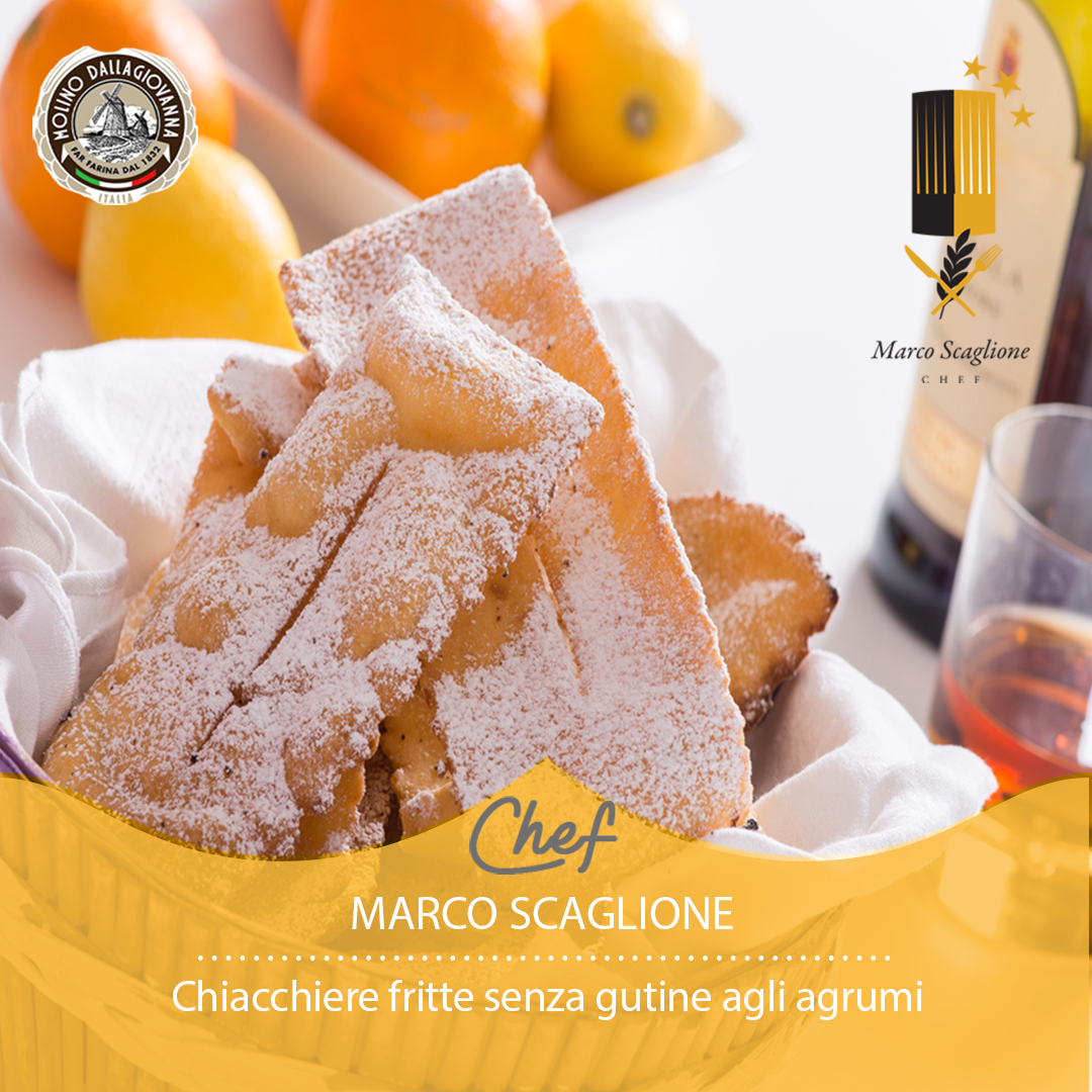 Chiacchiere fritte senza glutine agli agrumi