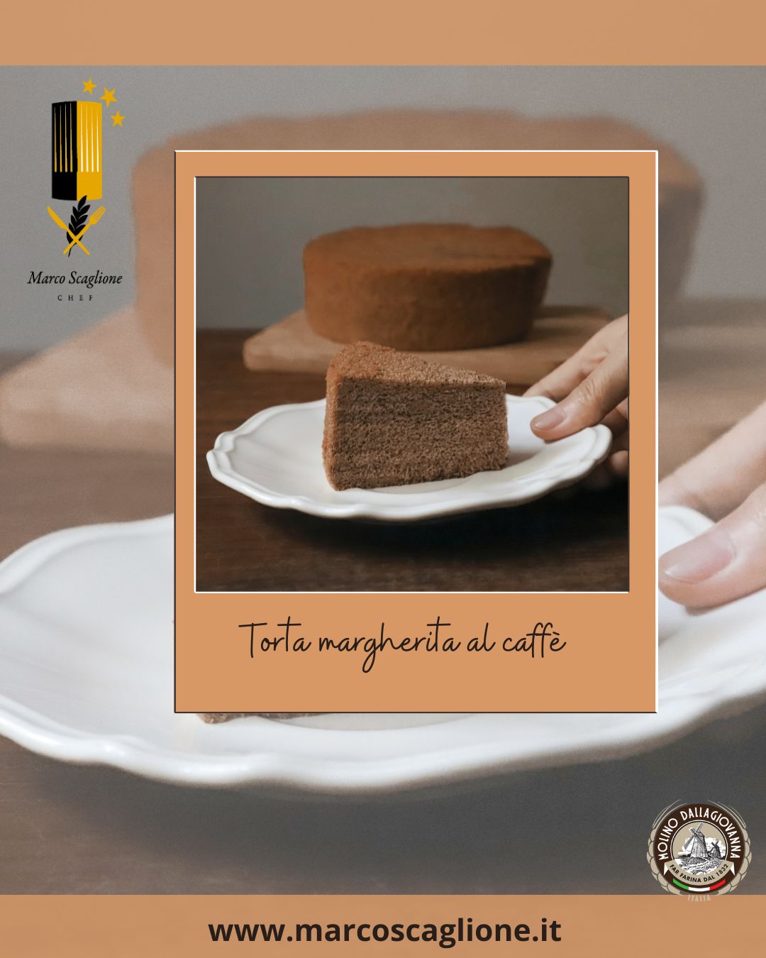 Torta margherita al caffè