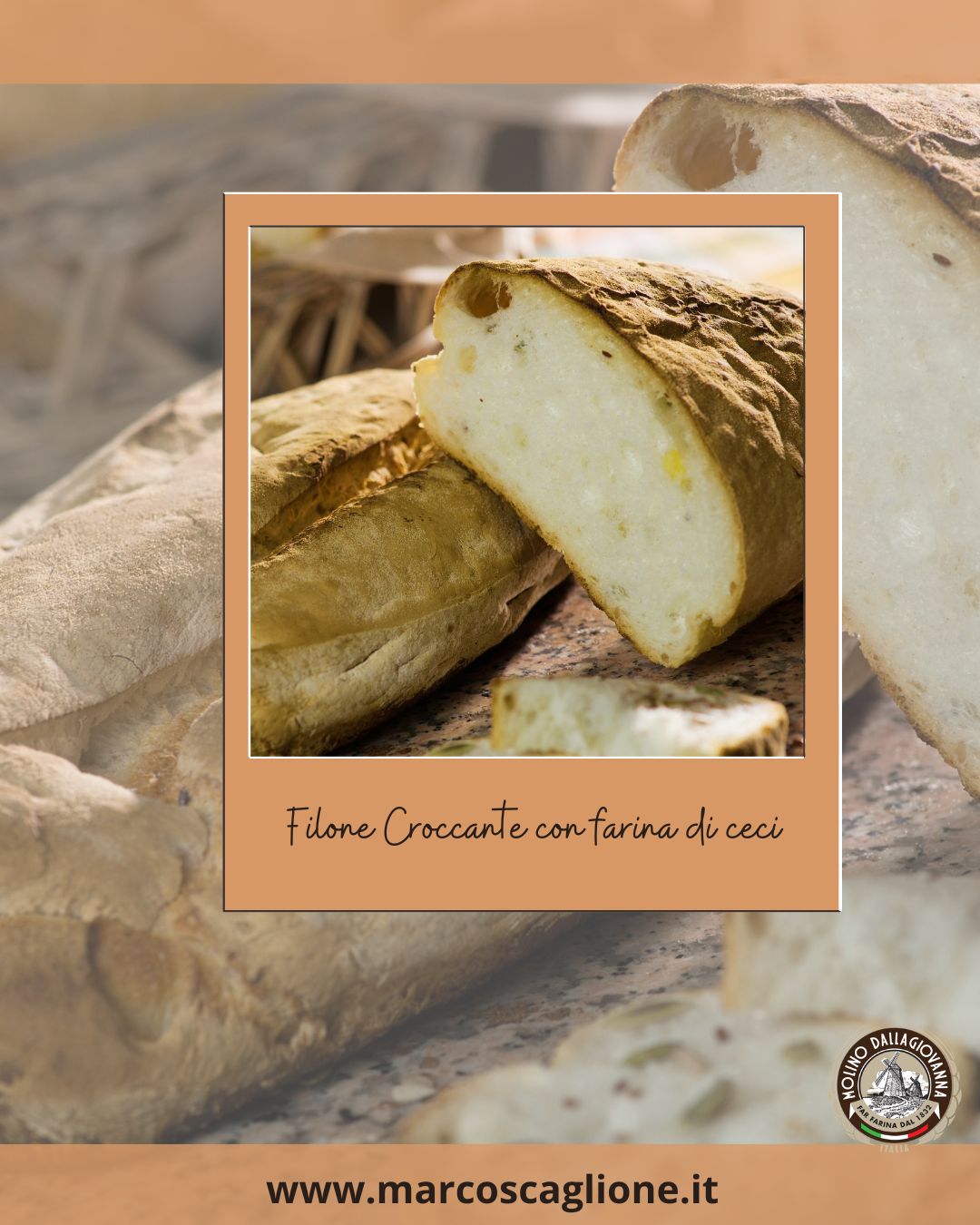 Filone croccante con farina di ceci